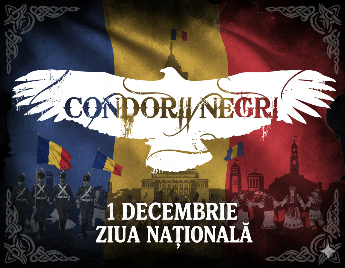 'La mulți ani, Românie, țară de glorii și dor!' de Nicolae Federiuc - Condorii Negri