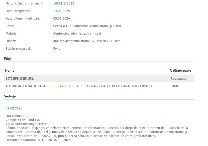 De ce Autoritatea de Supraveghere a Datelor din România este esențială în era digitală - Reflecții asupra cazului Bitdefender