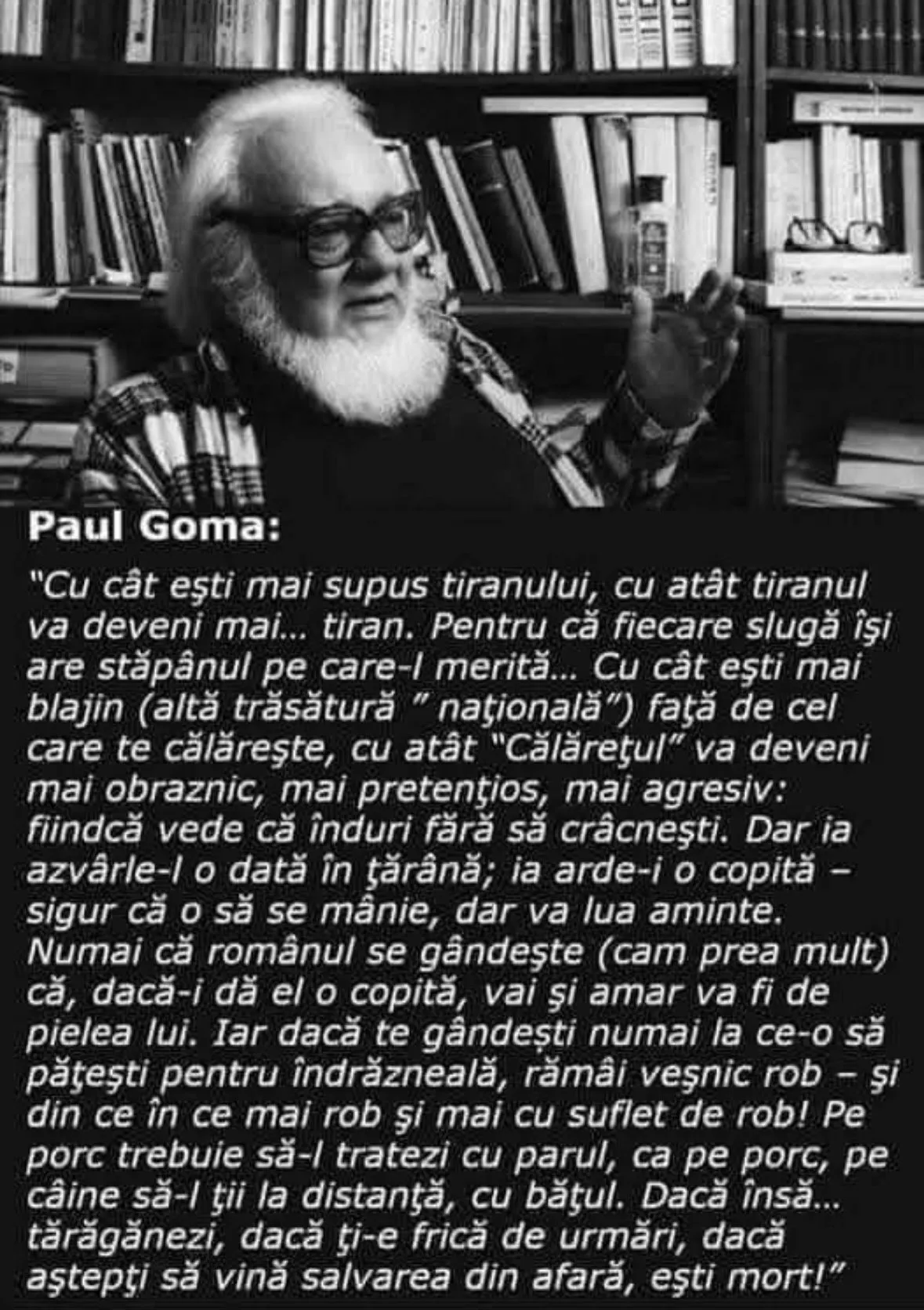 'Paul Goma – disidentul absolut al rezistenței anti-comuniste de ieri și de astăzi' de Avocat Mihai Rapcea